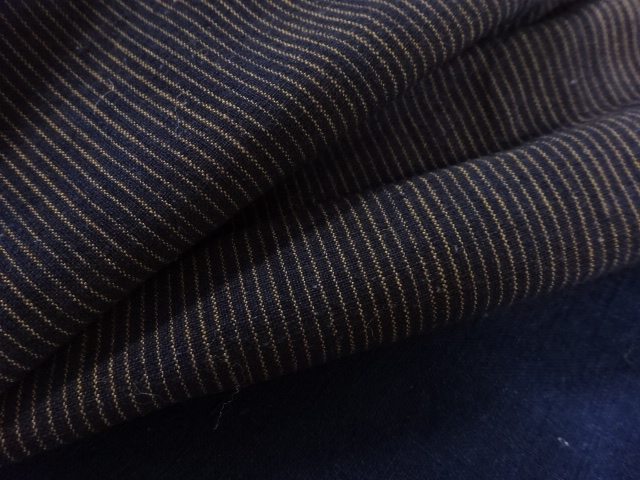  アンティーク　縞木綿男物着物